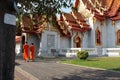 Doublon de moinillons (Wat Benchamabophit - Bangkok - ThaÃÂ¯lande)